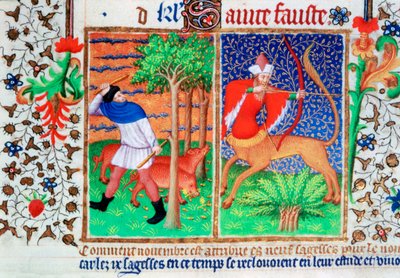 Novembre : nourrir les cochons, et Sagittaire - Unbekannt
