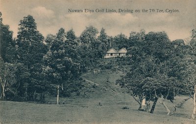 Nuwara Eliya Golf Links, départ du 7e trou, Ceylan, vers 1900 - Unbekannt