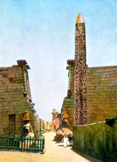 Obélisque au temple de Ramsès II, Louxor, Égypte, XXe siècle - Unbekannt
