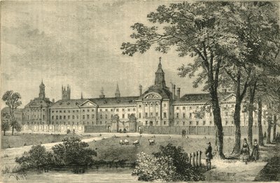 Ancien hôpital de Bethléem, Moorfields vers 1750, vers 1872 - Unbekannt