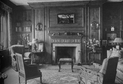 Ancien lambris géorgien dans le bureau de Miss Morgan, maison de Miss Anne Morgan, New York, 1924 - Unbekannt