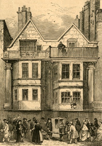 Vieilles maisons dans Fleet Street, près de l