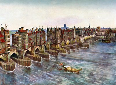 Vieux pont de Londres, vers 1630 - Unbekannt