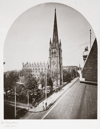 Ancienne église de la Trinité, New York, USA, vers 1865 - Unbekannt