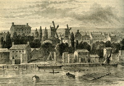 Vieux moulins à vent à Lambeth, vers 1750, c1878 - Unbekannt