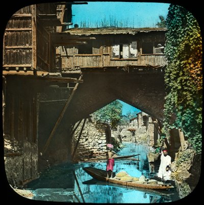 Vieux pont, Srinagar, Cachemire, Inde, fin du 19e ou début du 20e siècle - Unbekannt