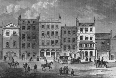 Vieilles maisons à Pall Mall, Westminster, Londres, vers 1830, 1878 - Unbekannt