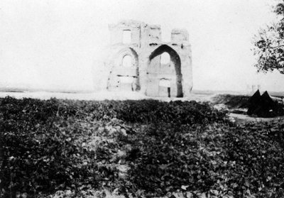 Vieille ruine sur les rives du Tigre, Mossoul, Mésopotamie, 1918 - Unbekannt