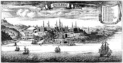 Ancienne vue de Québec, 1730 vers 1880 - Unbekannt