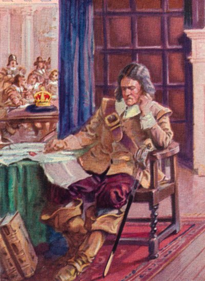 Oliver Cromwell 1599-1658 refusant la couronne, 1937 - Unbekannt