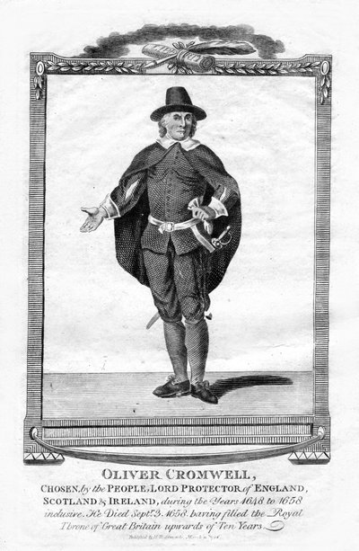Oliver Cromwell, leader militaire et homme politique anglais, 1706 - Unbekannt