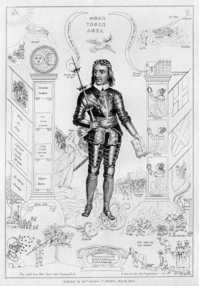 Oliver Cromwell en Christ, vers 1650s - Unbekannt