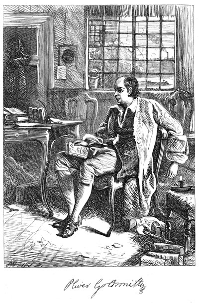 Oliver Goldsmith, dramaturge du 18ème siècle, vers 1860s - Unbekannt