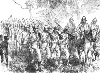 En marche depuis Elmina, vers 1880 - Unbekannt