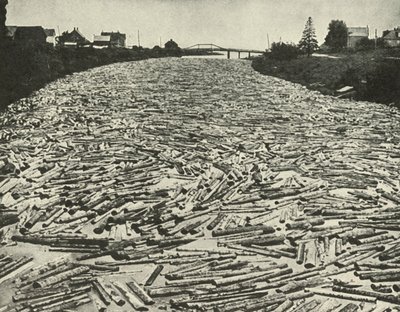 En route vers les scieries, vers 1948 - Unbekannt