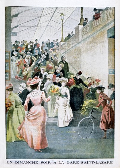 Un dimanche soir à la gare Saint-Lazare - Unbekannt