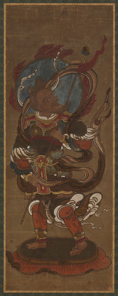 Un des douze deva : Fu-ten Vayu, fin 15ème-début 16ème siècle - Unbekannt
