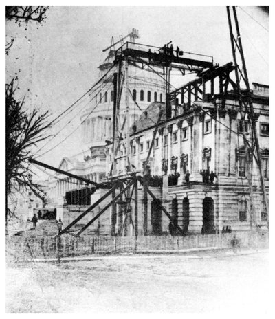 Une des ailes du Capitole près de l