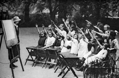 Classe en plein air à Lincoln