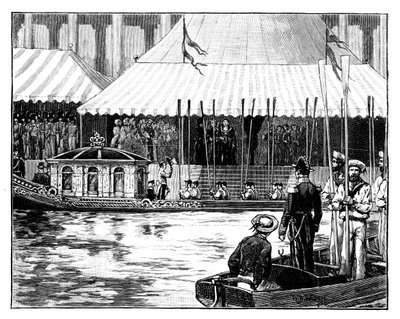Ouverture de la Bourse du charbon de Londres, procession royale, Custom-House Quay, Londres, vers 1888 - Unbekannt