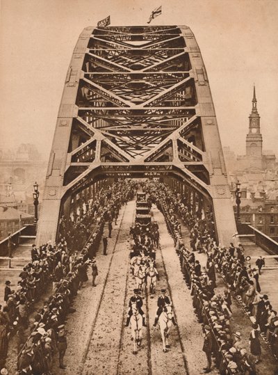 Inauguration du nouveau pont de Tyne par le roi George V, Newcastle-upon-Tyne, 10 octobre 1928 - Unbekannt