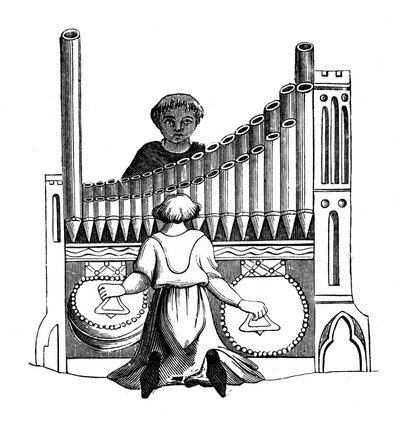 Orgue avec un seul clavier, 14ème siècle, 1870 - Unbekannt