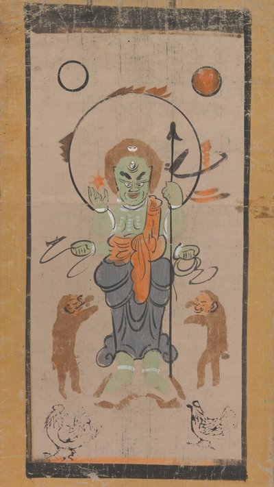 Otsu-e de Shomen Kongoyasha Vajrayaksha - Unbekannt