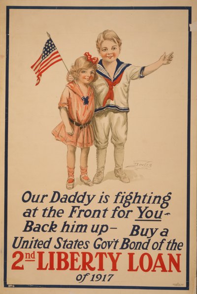 Notre papa se bat au front pour vous. 2e emprunt de la liberté, 1917 - Unbekannt