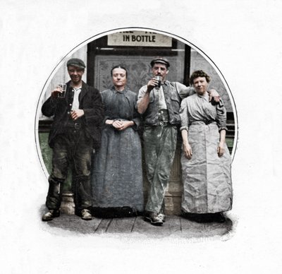 Devant un pub, Londres, vers 1903 - Unbekannt