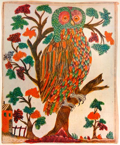 Chouette, impression Lubok, 1800 - Unbekannt