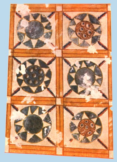 Décoration de plafond peint dans la crypte Stasovsky, Bosphore cimmérien, Kertch, 1928 - Unbekannt