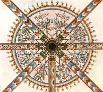 Décoration peinte dans la Cathédrale, Limburg an der Lahn, Allemagne, 1928 - Unbekannt