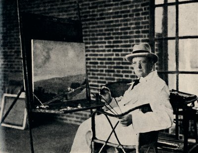 Peintre en huiles - Churchill en tant qu