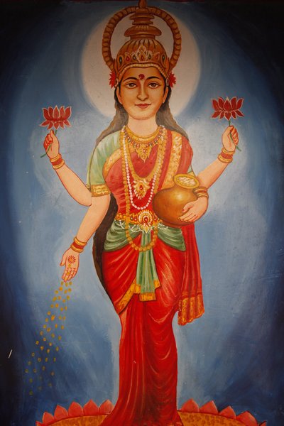 Peinture représentant la déesse Lakshmi, Haridwar, Inde - Unbekannt