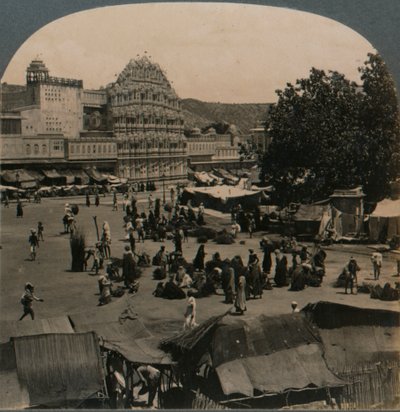 Palais des Vents depuis le temple de Shiva, Jeypore, Inde, 1902 - Unbekannt