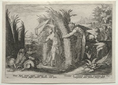 Pan poursuivant Syrinx, vers 1589 - Unbekannt