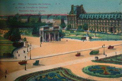 Vue panoramique des Tuileries et de l