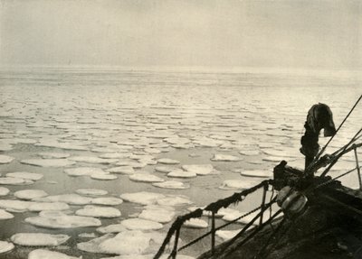 Glace en crêpe dans la mer de Ross, vers 1908, 1909 - Unbekannt