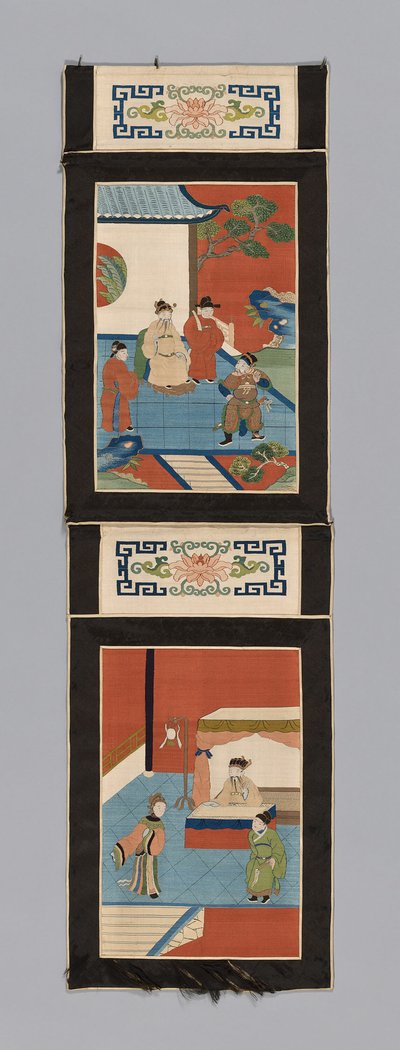 Panneau pour un écran, Chine, dynastie Qing 1644-1911 - Unbekannt