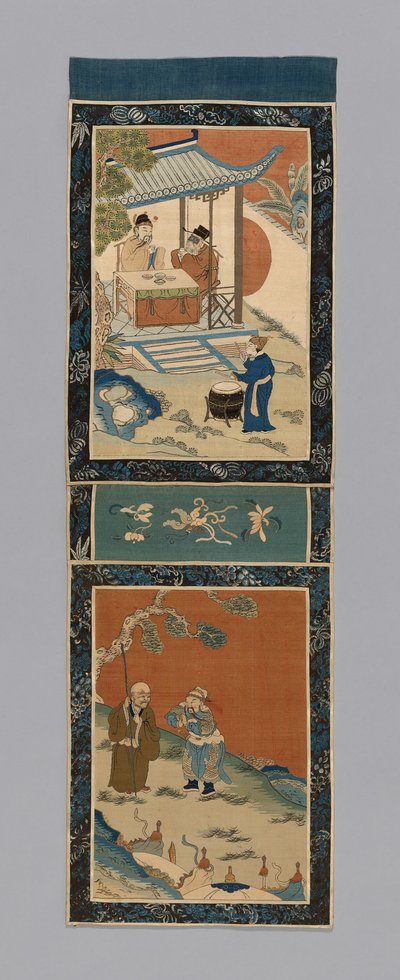 Panneau pour un écran, Chine, dynastie Qing 1644-1911, 1875-1900 - Unbekannt