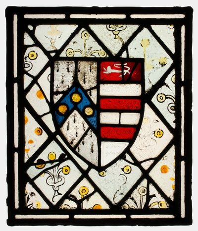 Panneau avec bouclier héraldique de Johnson, britannique, vers 1500 - Unbekannt