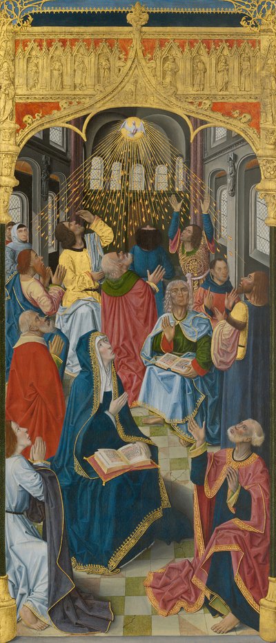 Panneaux du Grand Autel de la Chartreuse de Saint-Honoré, Thuison-les-Abbeville: Pentecôte - Unbekannt