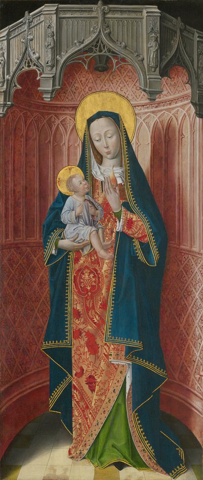 Panneaux du grand autel de la Chartreuse de Saint-Honoré, Thuison-les-Abbeville : Vierge et... - Unbekannt