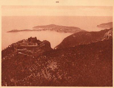 Panorama et Cap Ferrat vus de la Grande Corniche, Èze, 1930 - Unbekannt