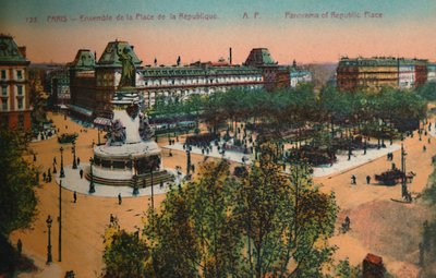 Panorama de la Place de la République, Paris - Unbekannt
