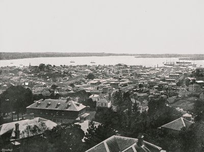 Vue panoramique des collines, Auckland, Nouvelle-Zélande, 1895 - Unbekannt