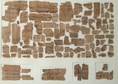 Fragments de papyrus, copte, 7ème siècle - Unbekannt