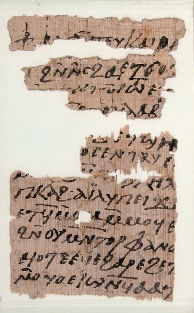 Fragments de papyrus d