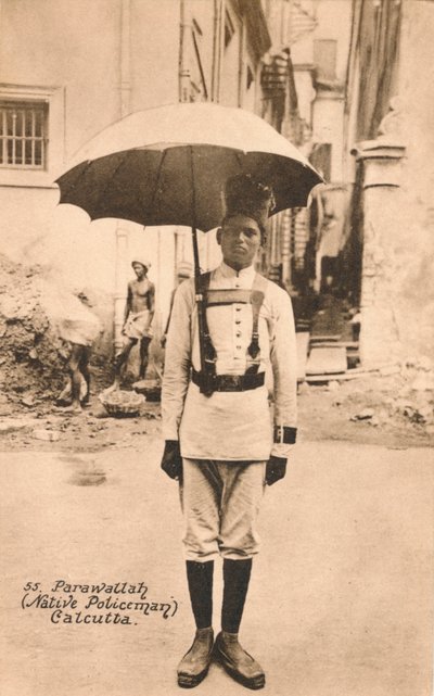Parawallah, policier indigène, Calcutta, vers 1900 - Unbekannt