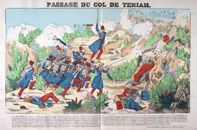 Passage du col Teniah, conquête de l